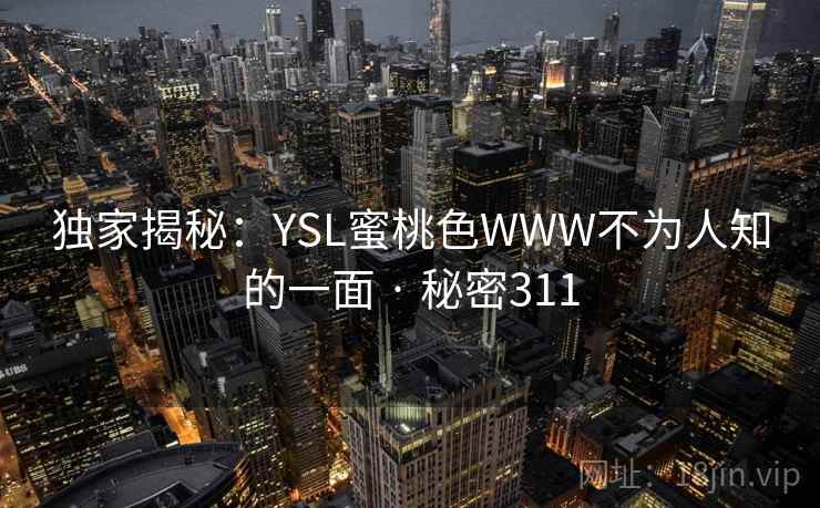 独家揭秘：YSL蜜桃色WWW不为人知的一面 · 秘密311